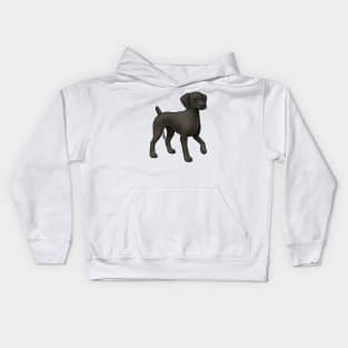 Dog - German Shorthaired Pointer - Black Kids Hoodie